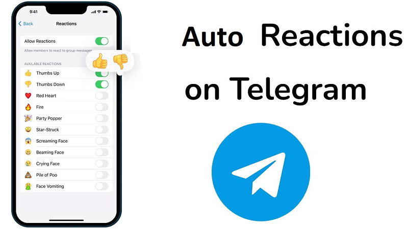 Auto cảm xúc bài viết trên Telegram