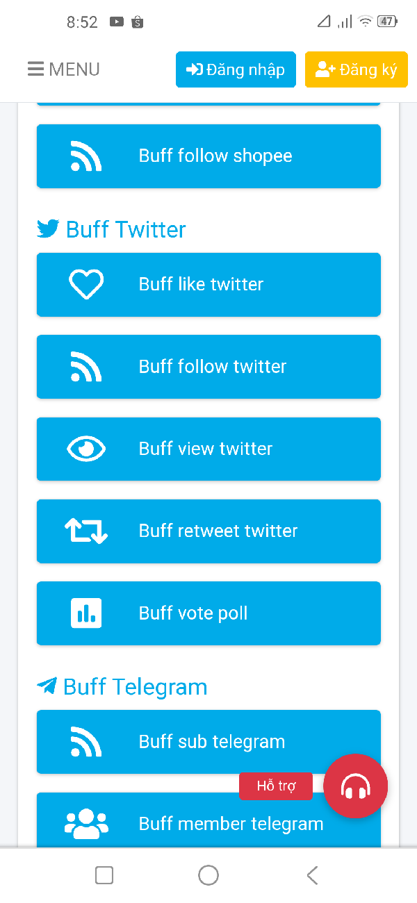 Dịch vụ buff vote poll twitter